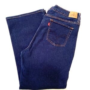 Womens Levi’s dark denim jeans size 18S